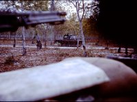 Clearing the flanks while securing the road.